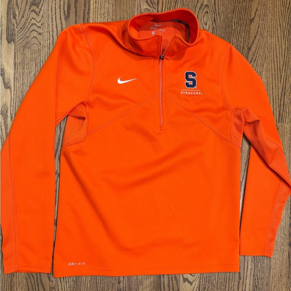 Nike Syracuse University Dri-Fit 1/4 zip orange men’s medium long sleeve